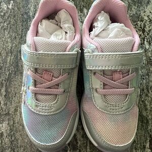 NEW Stride Rite Lighted Glimmer Iridescent Tennis Shoes